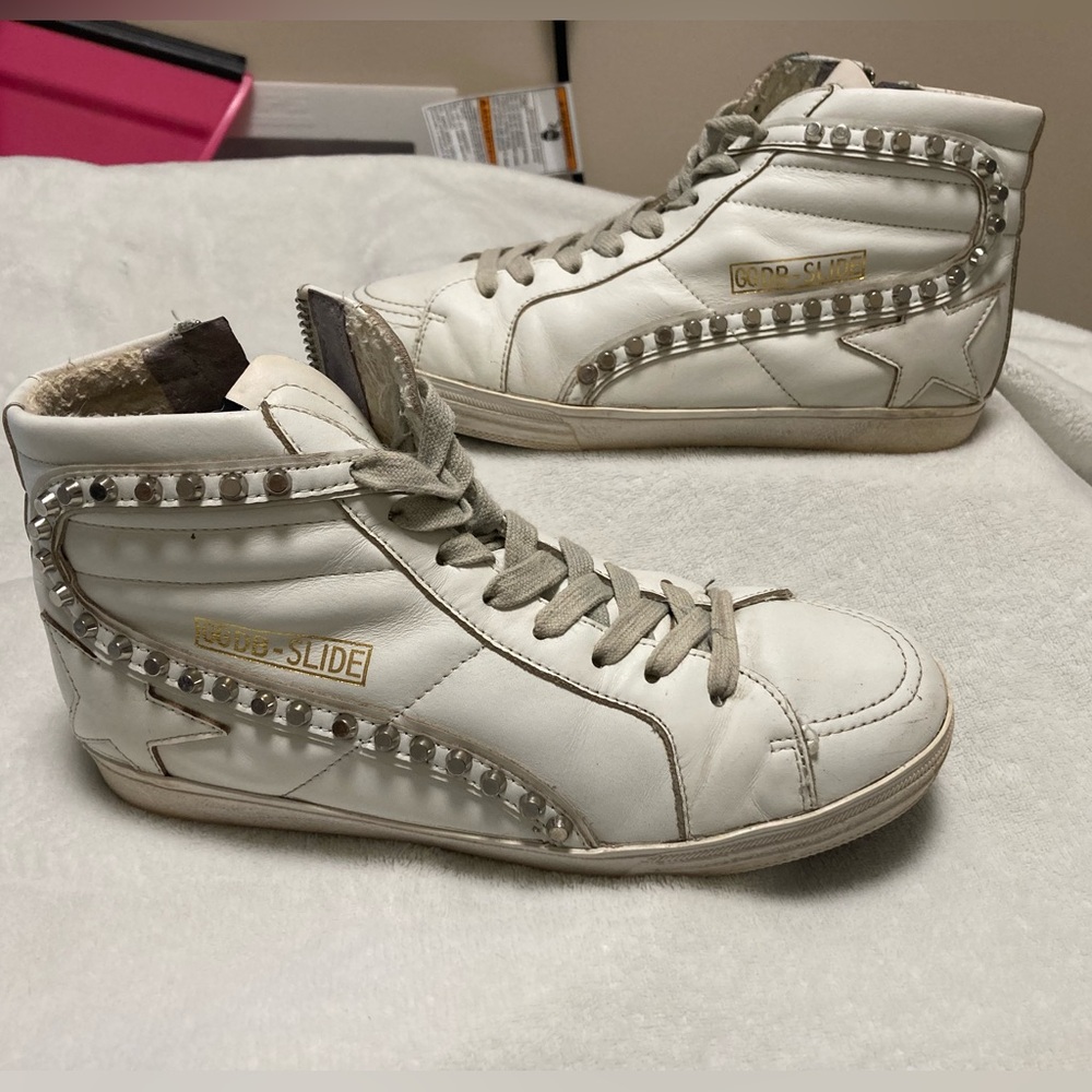 Golden Goose star print GGDB-Slide size 38  women’s 7.5.